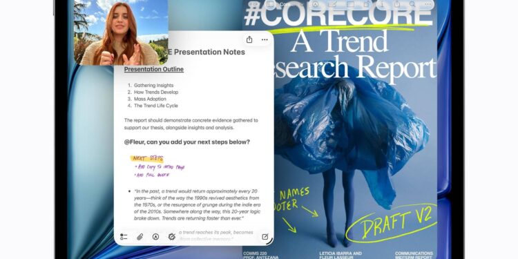 Apple annuncia il nuovo iPad Air con chip M4