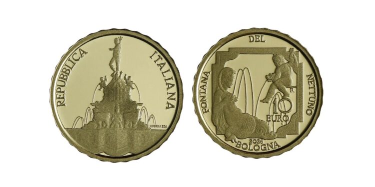 La Fontana del Nettuno di Bologna tra le emissioni della Collezione numismatica 2026