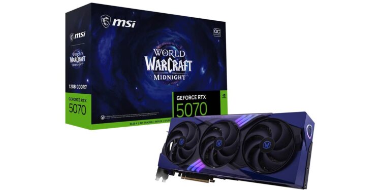 MSI presenta la serie limitata RTX 5070 dedicata a World of Warcraft