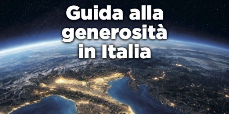 ‘Guida alla generosità in Italia’, con le nuove opportunità fiscali