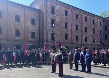 25 aprile, deposte corone alla Risiera di San Sabba a Trieste