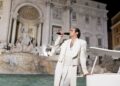 Achille Lauro e lo spettacolo magico a Fontana di Trevi