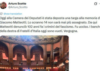 Uno scranno della Camera dedicato a Matteotti, polemiche per le assenze alla cerimonia