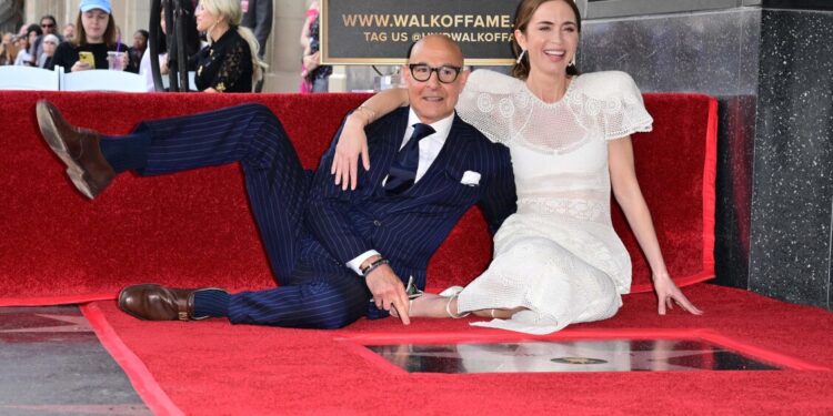Svelate le stelle per Emily Blunt e Stanley Tucci sulla Walk of Fame