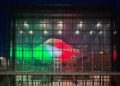 Per il 2 giugno la Nuvola all’Eur si accende con i colori della bandiera italiana