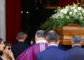 I funerali di Luigi Cavallari, marito della ministra Roccella