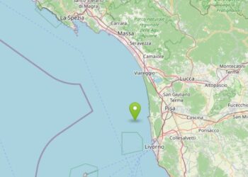 Terremoto, scossa 3.7 al largo della costa settentrionale della Toscana