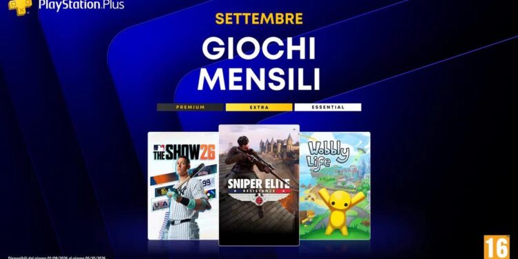 PlayStation Plus, i giochi mensili di settembre