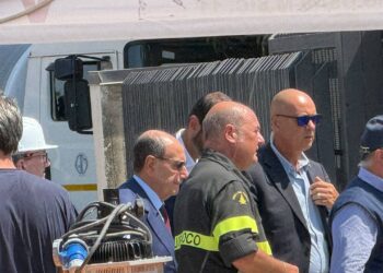 Schifani arrivato a Messina nella zona dell’edificio crollato