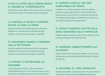 Il rientro dalle ferie coincide con la riduzione dello spreco alimentare come leva di risparmio
