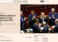 Ampio spazio sul Financial Times al record di longevità del governo Meloni, ‘resta il nodo crescita’
