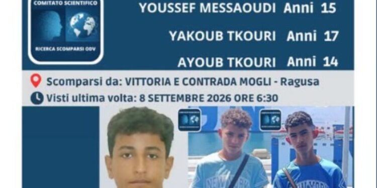 Tre minorenni scomparsi nel Ragusano, ricerche anche a Viterbo