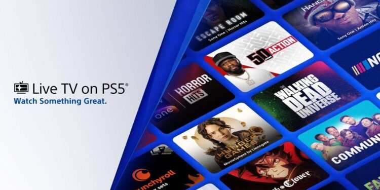 Live TV su PS5: streaming gratuito con pubblicità per la console Sony